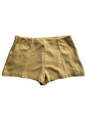 GOOD LUCK GEM Women's Yellow Haze High Waist Shorts Size XL YCGP1038